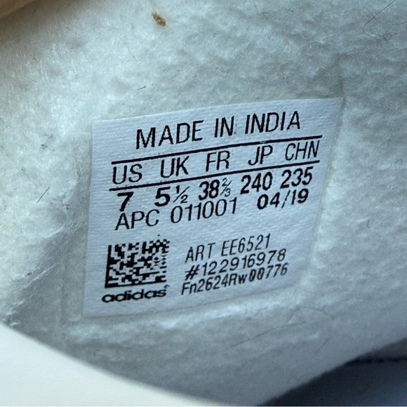 adidas Coast Star White Silver Metallic shoes size 7 - Picture 13 of 14